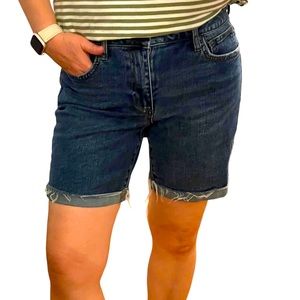 Joe’s Jeans Denim Bermuda Frayed Shorts 26